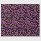 豹柄プリント ブライダルシャワー シームレス ラッピングペーパー (フラット)