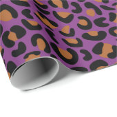 豹柄プリント ブライダルシャワー シームレス ラッピングペーパー (ロールコーナー)