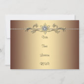 豹柄 女性 40歳 誕生日パーティー 招待状 (裏面)