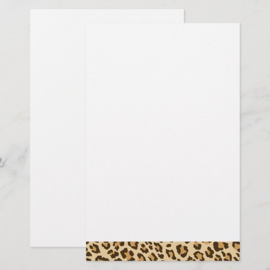 豹紋文房具 便箋 (正面/裏面)