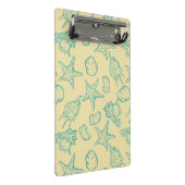 貝が付いている背景。 手描き ミニクリップボード (アングル)