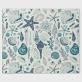 貝が白くなる ラッピングペーパー (フラット)