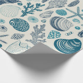 貝が白くなる ラッピングペーパー (角)