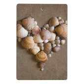 貝となされるバレンタインのハート ミニクリップボード (裏面)