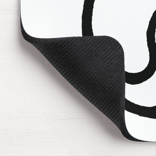 貝によって切り取られる黒博物館のZazzleのギフト マウスパッド (コーナー)