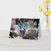 貝によって集められる挨拶状 カード (黄色い花)