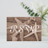 貝のコレクションRSVPカード 出欠カード (スタンド正面)