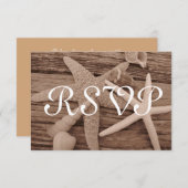 貝のコレクションRSVPカード 出欠カード (正面/裏面)