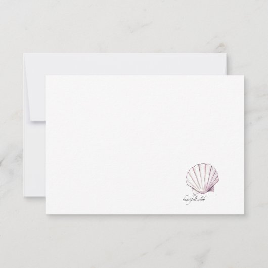 貝のコレクションRSVP 出欠カード (裏面)