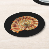 貝のコースター ラウンドペーパーコースター (アングル)