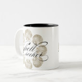 貝のシーカーのツートーンマグ- 15のoz. ツートーンマグカップ (正面左)