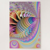 貝のフラクタルの芸術の標準サイズのパズル ジグソーパズル (縦)