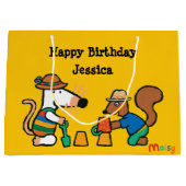 貝の誕生日のMaisy ラージペーパーバッグ (正面)