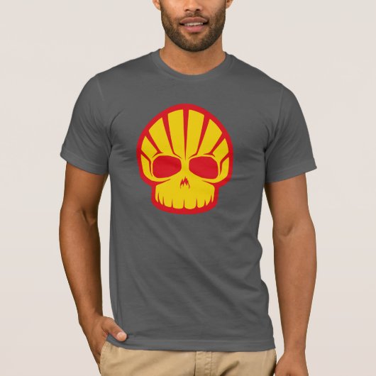 貝の頭骨 Tシャツ (正面)