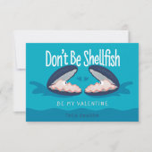 貝カキ教室バレンタインデー サンキューカード (正面)