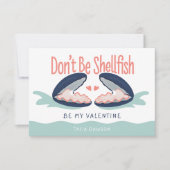 貝カキ教室バレンタインデー サンキューカード (正面)