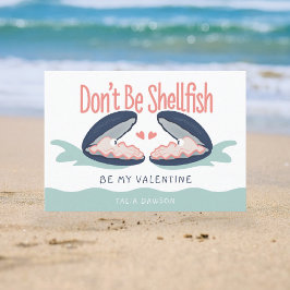 貝カキ教室バレンタインデー サンキューカード