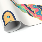 貝カラフルの継ぎ目のない模様 ラッピングペーパー (ロールコーナー)