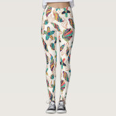 貝カラフルの継ぎ目のない模様 レギンス (正面)