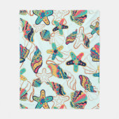 貝カラフル模様フリースブランケット フリースブランケット (正面)