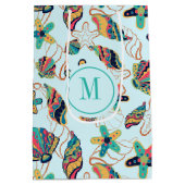 貝カラフル模様 ミディアムペーパーバッグ (裏面)