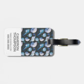 貝パターンが付いているカスタムな写真の珊瑚 ラゲッジタグ (裏面横)