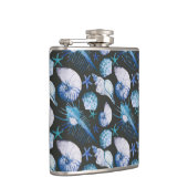 貝パターンが付いている珊瑚 フラスク (右)