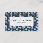 貝パターンが付いている珊瑚 名刺 (正面)