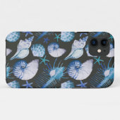 貝パターンが付いている珊瑚 Case-Mate iPhoneケース (裏面(横))