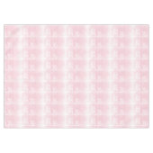 貝ピンクでフランス鳥かご白 テーブルクロス (正面(横))
