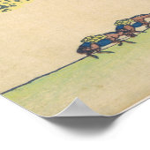 貝北斎浮世絵印梅峠日本の ポスター (角)