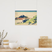 貝北斎浮世絵印梅峠日本の ポスター (キッチン)