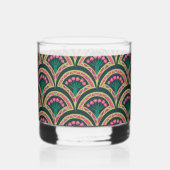 貝型の緑色 ウイスキーグラス (裏面)