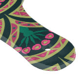 貝型の緑色 カッティングボード (角)