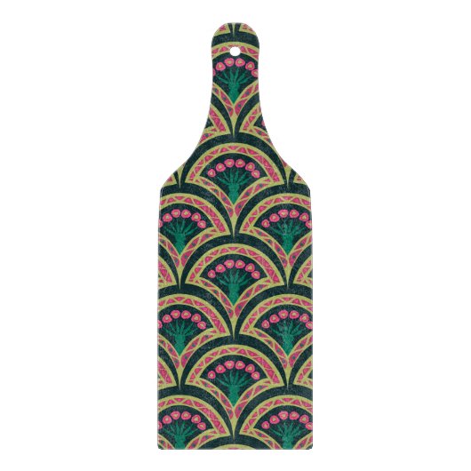 貝型の緑色 カッティングボード (正面)