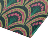 貝型の緑色 カッティングボード (角)