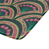 貝型の緑色 カッティングボード (角)