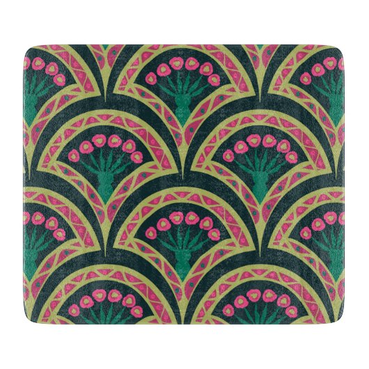 貝型の緑色 カッティングボード (正面)