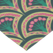 貝型の緑色 テーブルクロス (アングル)