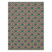 貝型の緑色 テーブルクロス (正面)