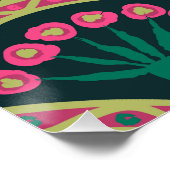 貝型の緑色 ポスター (コーナー)