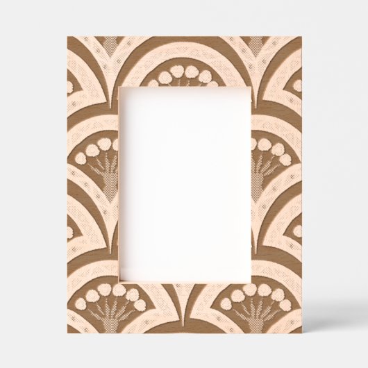 貝型の緑色 レーザー彫刻フレーム (正面)