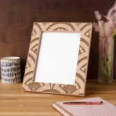 貝型の緑色 レーザー彫刻フレーム (左)