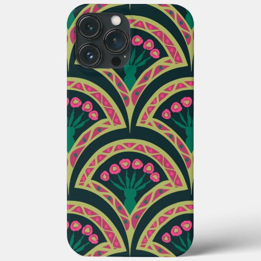 貝型の緑色 Case-Mate iPhoneケース (裏面)