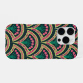 貝型の緑色 iPhoneケース (裏面横)