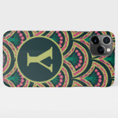 貝型の緑色 iPhoneケース (裏面横)