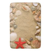 貝殻および砂 バスマット (正面縦)