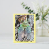 貝殻から現れるアイオワ・チカダ ポストカード (スタンド正面)