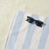 貝殻とウェディングベル ストライプ ブライズメイド ビーチタオル (インサイチュ)