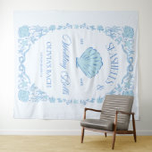 貝殻とウェディングベル バチェロレッテ タペストリー (インサイチュ(横))